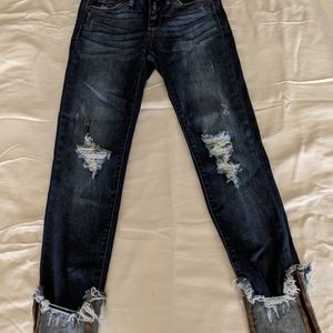 Judy Blues distressed cuffed